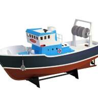 Собранная деревянная модель рыболовецкого судна Artesania Latina "ATLANTIS" (Build & Navigate series), 1/15