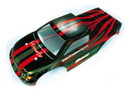 Кузов трака красного цвета для моделей Himoto E10MT, E10MTL