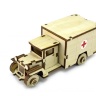 Конструктор 3D деревянный подвижный Lemmo Советский грузовик ЗИС-5м - ЗИС-3
