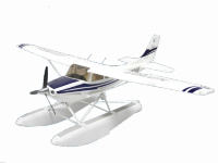 Радиоуправляемый самолет Art-tech Cessna Blue 182 400 Class с лыжами 2.4G - 2101Y